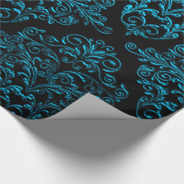 Papel De Presente Big Gothic IV Damask Elegant Holiday 30" x 6'