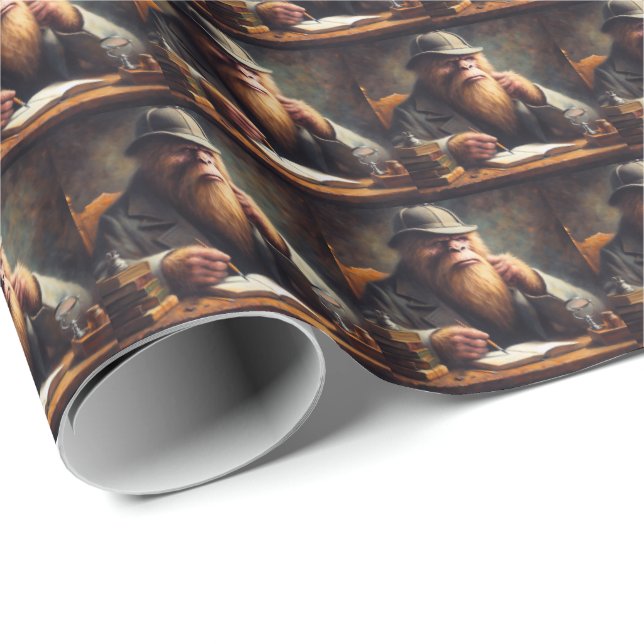 Papel De Presente Bigfoot Sherlock Holmes (Ponta do rolo)