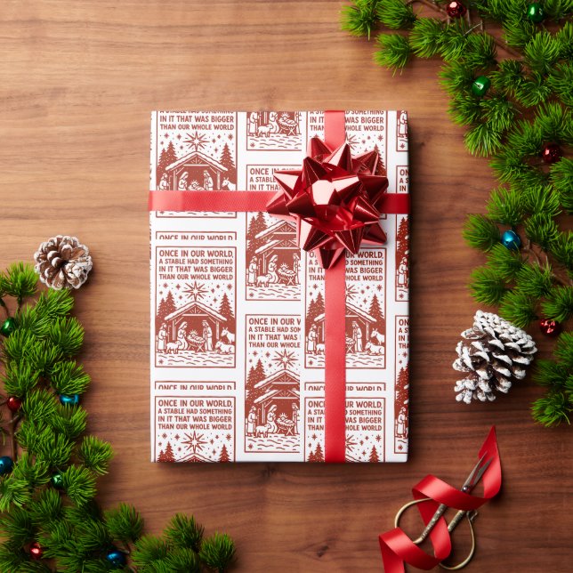 Papel De Presente Bigger than our whole world 1 (Presente de Natal)