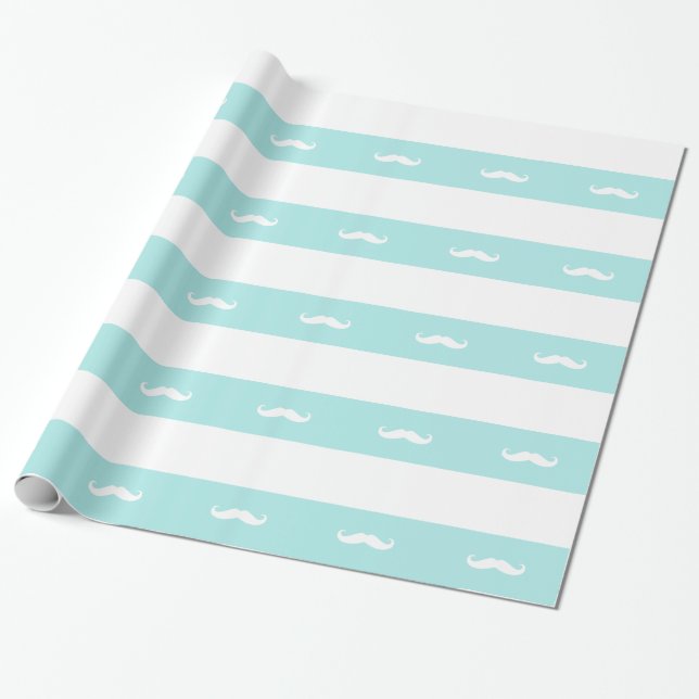 Papel De Presente bigodes (Desenrolado)
