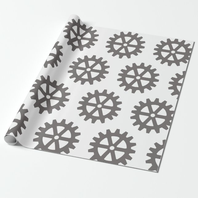 Papel De Presente Bike Gear (Desenrolado)