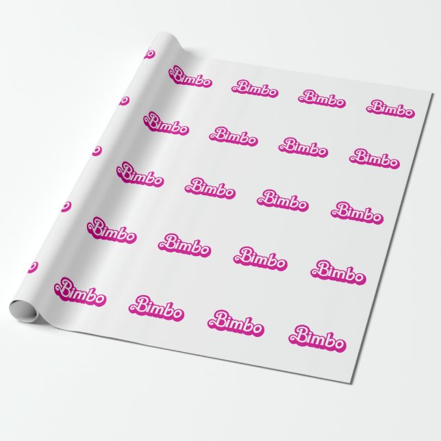 Papel De Presente Bimbo Personalizável (Desenrolado)
