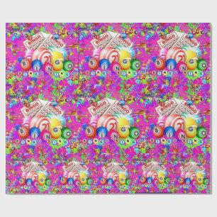 Papel De Presente BINGO BINGO Tinta Salpicada CBDOilPrincess Embrul