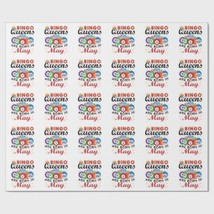 Papel De Presente Bingo Queens São Nasceres Em Maio