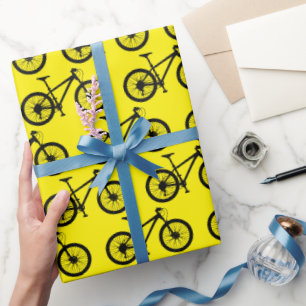 Papel De Presente Birthday, ciclista de ciclismo de montanha