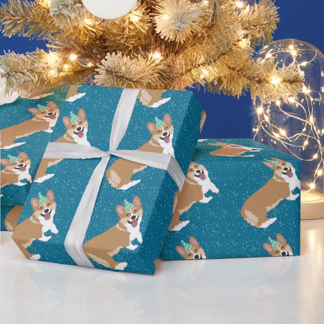 Papel De Presente Birthday Corgi (Feriados)