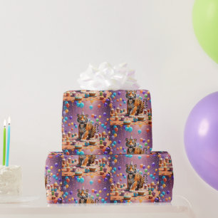 Papel De Presente Birthday Tiger