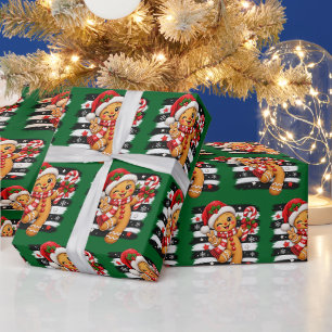 Papel De Presente Biscoito de Gengibre