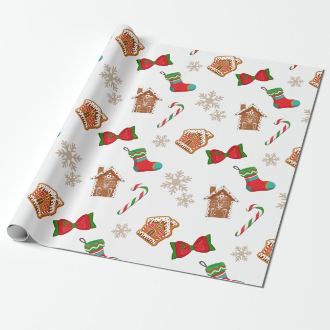 Papel De Presente Biscoito de Natal (Desenrolado)
