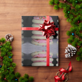Papel De Presente Biscoitos de açúcar com glacé rosa