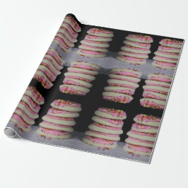 Papel De Presente Biscoitos de açúcar com glacé rosa