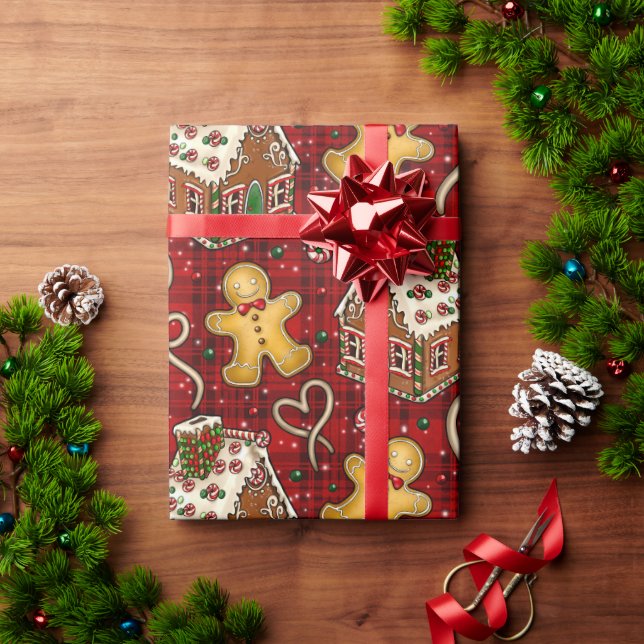 Papel De Presente Biscoitos de Natal  (Presente de Natal)
