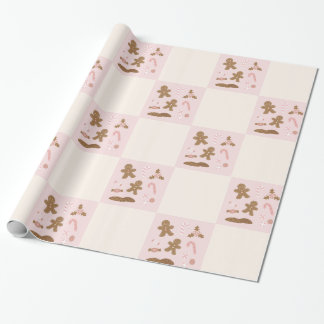 Papel De Presente Biscoitos de Natal