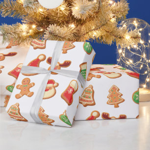 Papel De Presente Biscoitos de Natal doces