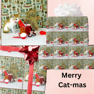 Papel De Presente Biscoitos de pão-da-Annie - Gato/Kitten