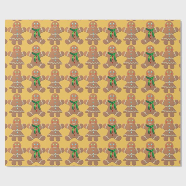 Papel De Presente Biscoitos de pão-de-gengala (Aberto)