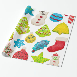 Papel De Presente Biscoitos do Natal