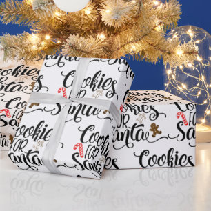 Papel De Presente Biscoitos para Papais noeis de Natal Divertido