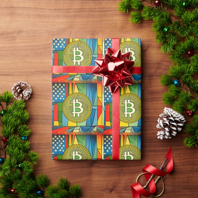 Papel De Presente Bitmoney Art (Presente de Natal)