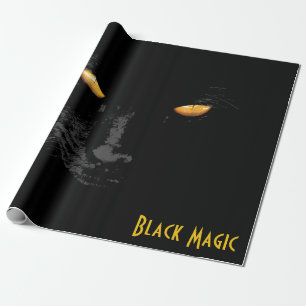 Papel De Presente Black Cat Magic personalizável