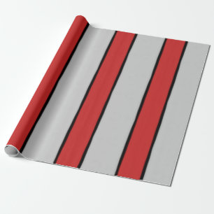 Papel De Presente Black e White Stripes