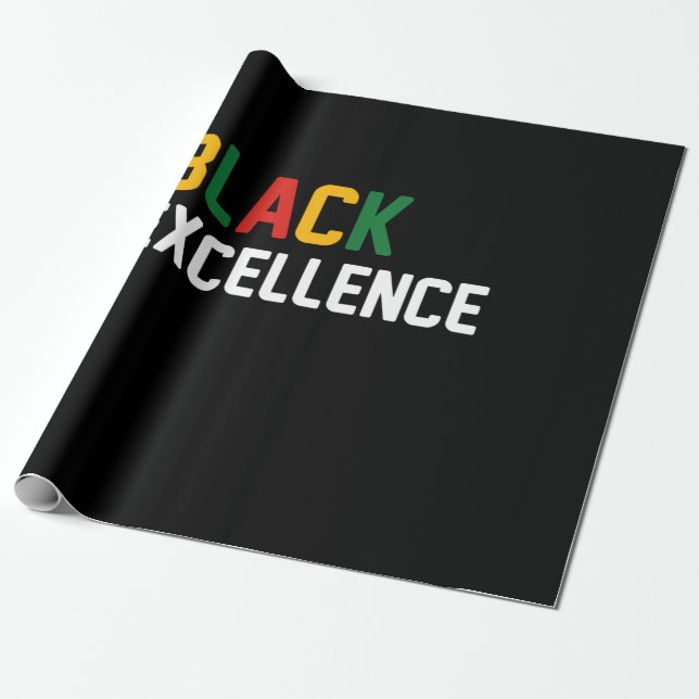 Papel De Presente Black Excellence Black Orud (Desenrolado)