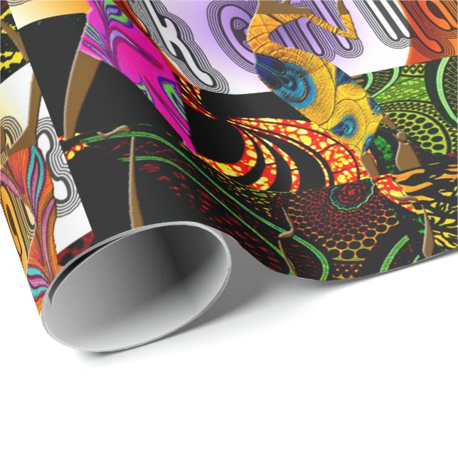 Papel De Presente "Black Girl Magic" (Ponta do rolo)