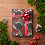 Papel De Presente Black Great Dane Christmas<br><div class="desc">Great Dane</div>