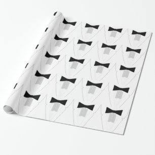 Papel De Presente Black Tie Tuxedo