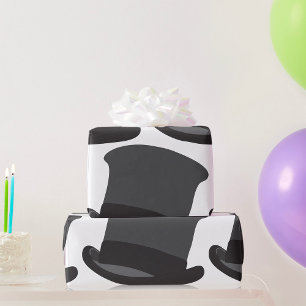 Papel De Presente Black Top Hat