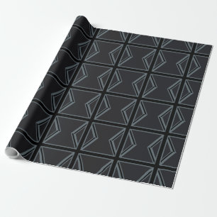 Papel De Presente Black Union Jack Flag Design