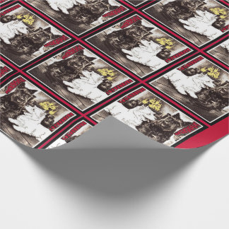 Papel De Presente Blackie e Whitie pelo fogo