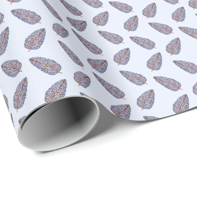 Papel De Presente Block Print Topiary Tree (Ponta do rolo)