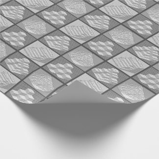 Papel De Presente Blocks Maze Quebra-cabeça Wraping Paper