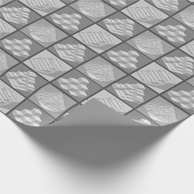 Papel De Presente Blocks Maze Quebra-cabeça Wraping Paper (Ponta)