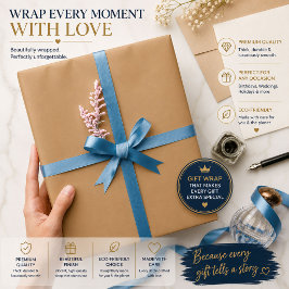 Papel De Presente Bloco de Cor Bege Pêssego | Design de Casamento So