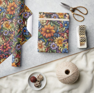 Papel De Presente Blogues de outono Brilhantes