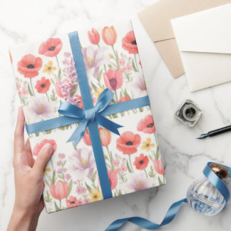 Papel De Presente Blooms de Blushing