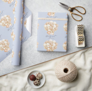 Papel De Presente Blue Bearly Wait Boy Baby Shower