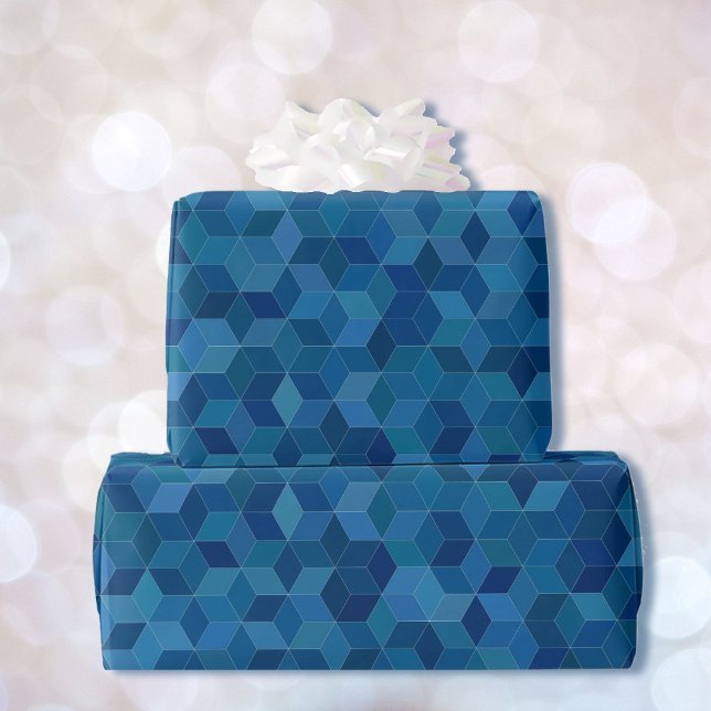 Papel De Presente Blue Birthday Giftwrap para ele (Criador carregado)