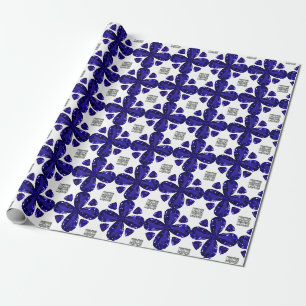 Papel De Presente Blue Clover