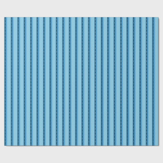 Papel De Presente blue faded stripes with dots