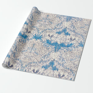 Papel De Presente Blue Honeysuckle (por William Morris)