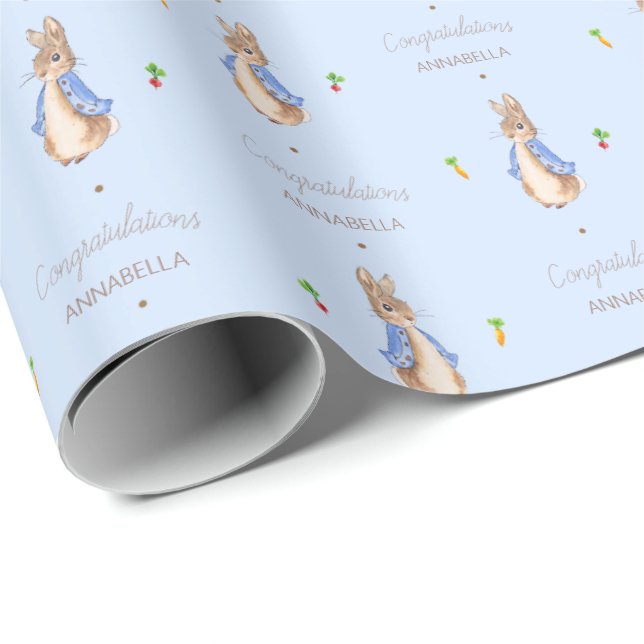 Papel De Presente Blue Peter the Rabbit (Ponta do rolo)