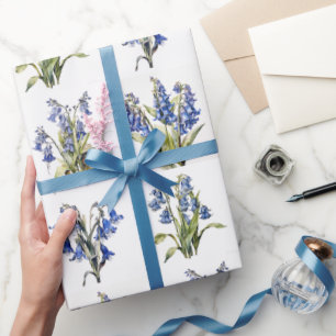 Papel De Presente Bluebells