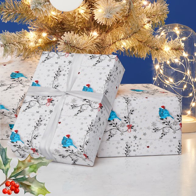 Papel De Presente Bluebird at Christmas (Criador carregado)