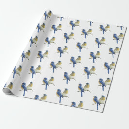 Papel De Presente Bluebird em branco