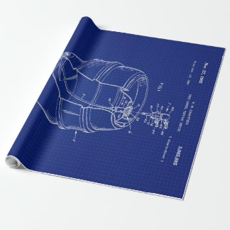 Papel De Presente Blueprint do barril de cerveja 1960