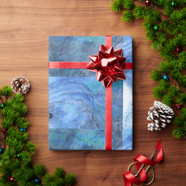 Papel De Presente Blues de paua suave