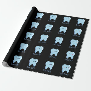 Papel De Presente Bluetooth Engraçado técnico Tooth Azul